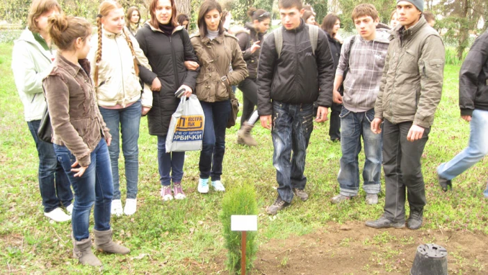 Дръвче на ПМГ "Св. Климент Охридски" в Лунната алея